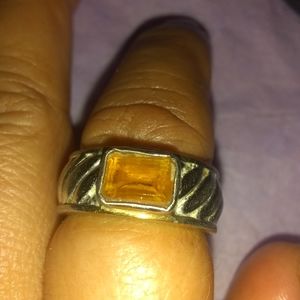 😍😘STUNNING!/ YELLOW CITRINE RING,7.😍🤗